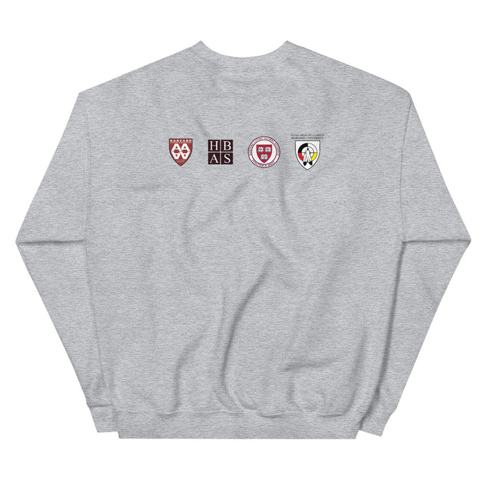 Harvard Unity Weekend Unisex Sweatshirt Front & Back Logo