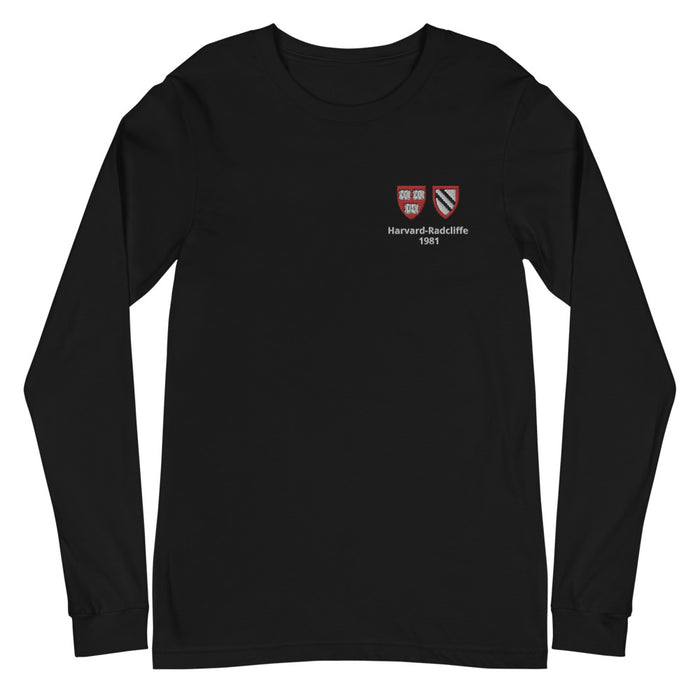 Harvard Class of 1981, 40th Reunion - Double Crest Unisex Long-Sleeve T-shirt