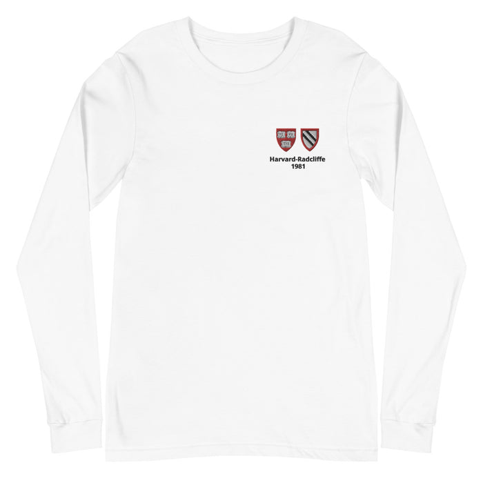 Harvard Class of 1981, 40th Reunion - Double Crest Unisex Long-Sleeve T-shirt