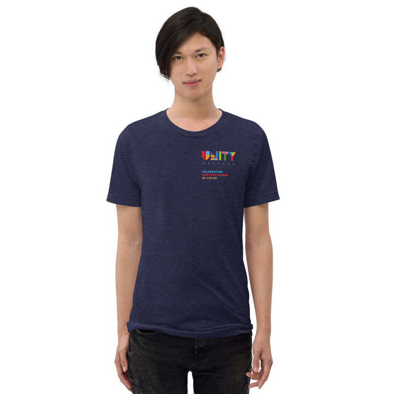 Harvard Unity Weekend Triblend Unisex T-shirt Front & Back Logo