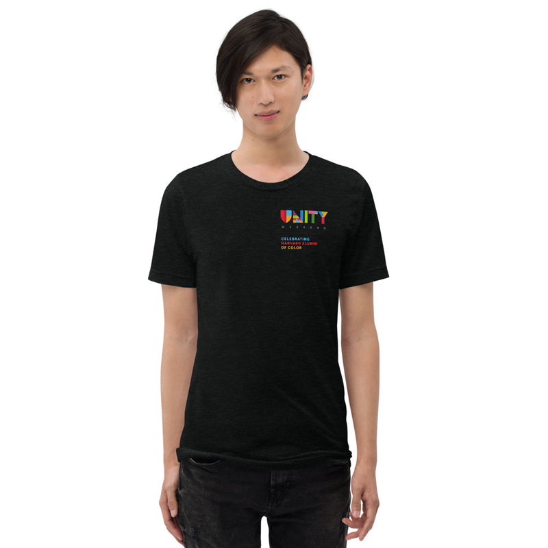 Harvard Unity Weekend Triblend Unisex T-shirt Front & Back Logo