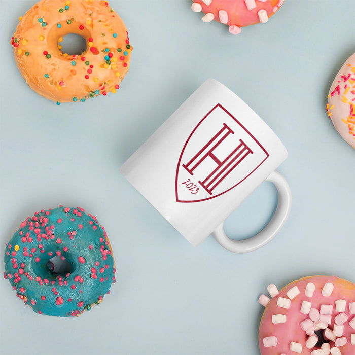 Harvard '23 White Logo Mug