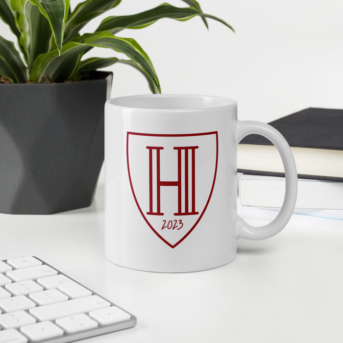 Harvard '23 White Logo Mug